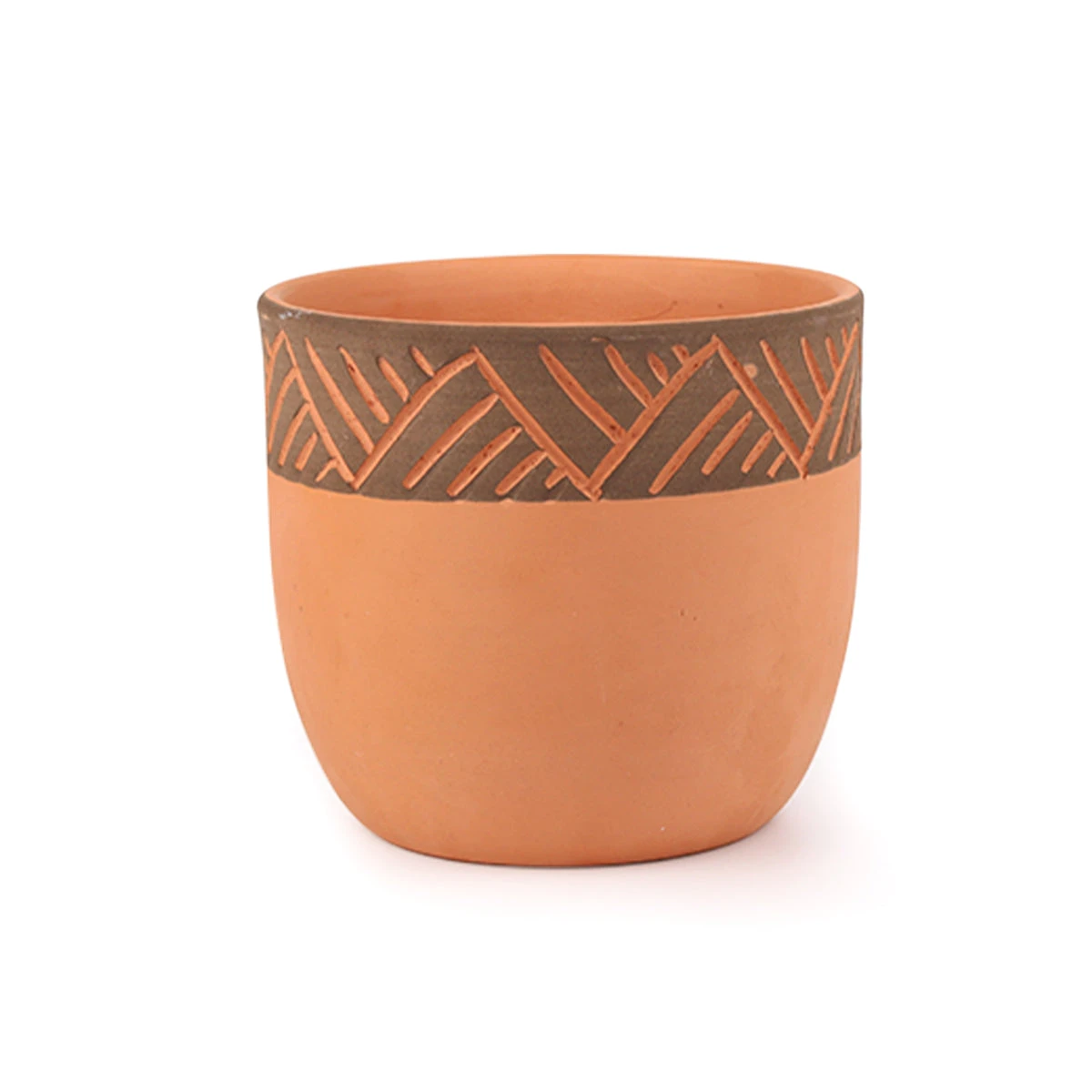 5.5 Inch Clay-Black Color Modern Pot - Image 9