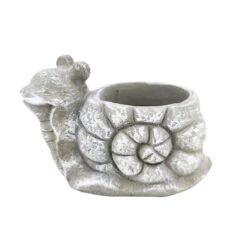 Cement Snail Pot