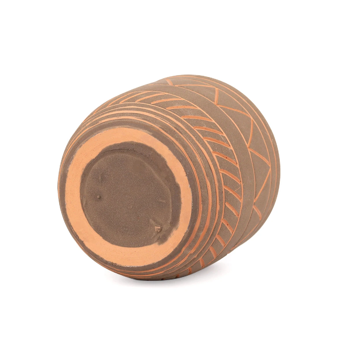 5.5 Inch Black-Clay Color Geometric Pattern Pot - Image 7