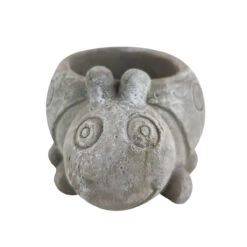 Cement Ladybug Pot