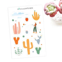Cute Cactus Stickers