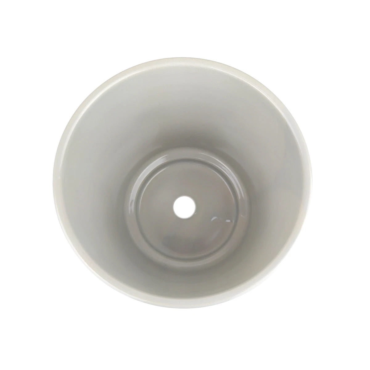 4 Inch Gray Minimalist Pot With Saucer - Image 12