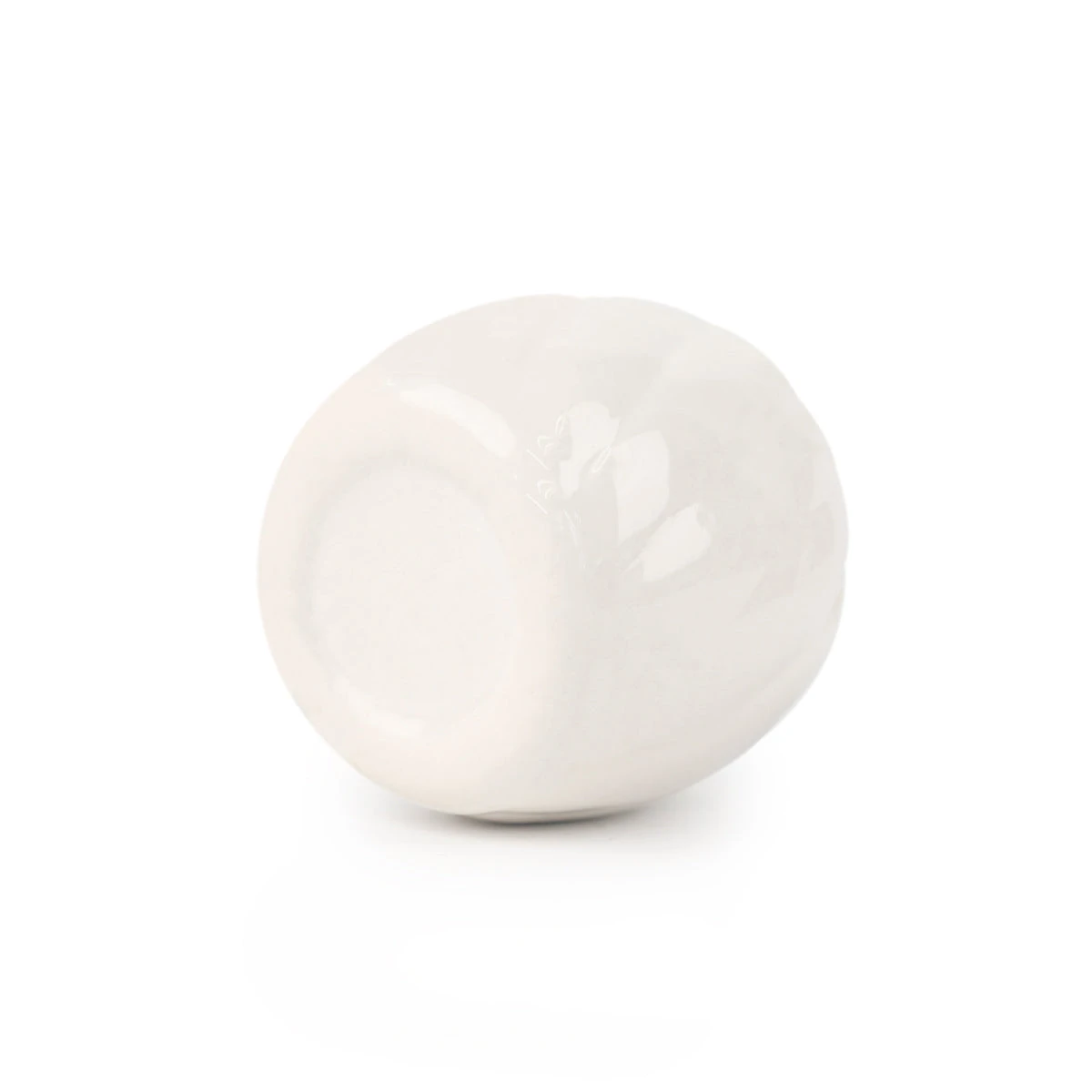 Decorative White Glazed Glossy Ceramic Mini Air Plant Holder - Image 9