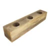 Brown 3-Hole Wooden Airplants Holder