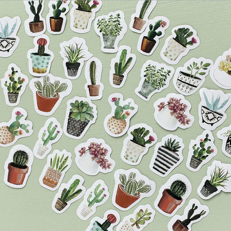 Succulent Sticker Set 2 (45 Pcs) - Image 3