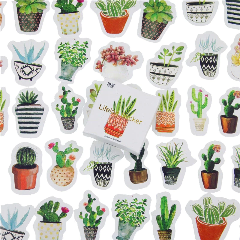 Succulent Sticker Set 2 (45 Pcs) - Image 4
