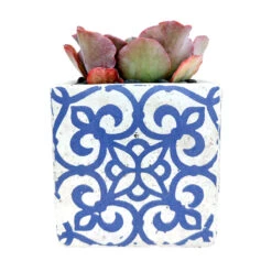 Blue Ornate Planter