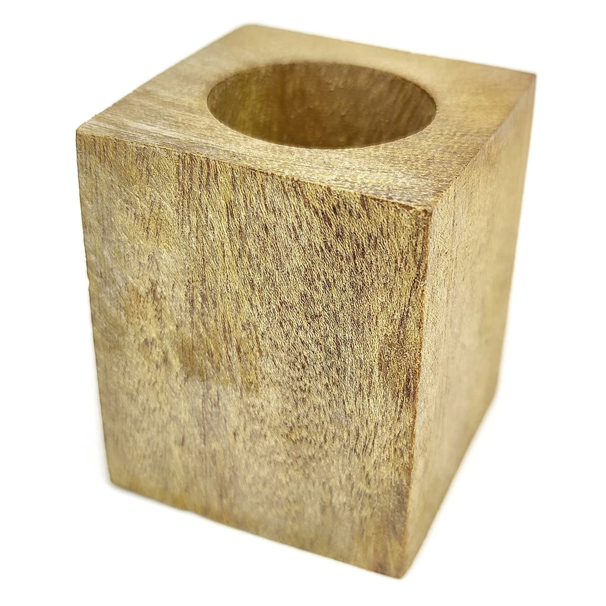 Wood Square Pot - Image 2