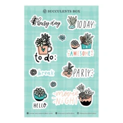 Succulent Planner Stickers